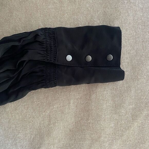 All saints black long sleeve blouse size small - Picture 10 of 10